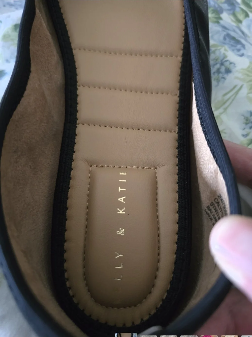 Black Women's Ballet Flats with Silver Bit Detail